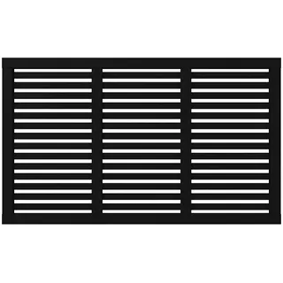 Plus Holz Sichtschutzzaun Harmoni Nadelholz Schwarz 180 cm x 107 cm