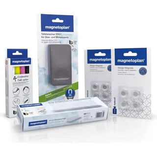 Magnetoplan Glas-Magnettafel Zubehör-Set 14 Teile