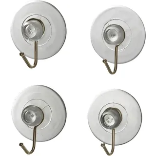 Wenko Saughaken Nickel Transparent 4er-Set
