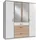 Drehtürenschrank Click 180 x 199 x 58 cm Weiß