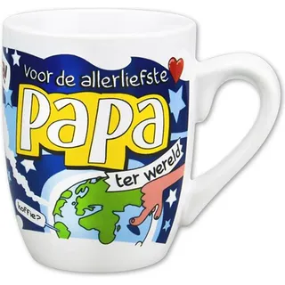 Paperdreams Cartoon-Tasse Papa Nr. 69 - Weiß