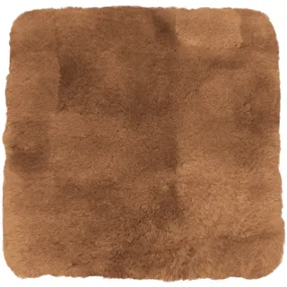 Sitzkissen HEITMANN FELLE "Lammfell Patchwork", camelfarben, B:35cm L:35cm, Lammfell, Polyester, Dekokissen_Sitzkissen_Kissenhüllen, Sitzkissen, Sitzauflage, eckig, 35x35 cm, echtes Lammfell, weich & kuschelig