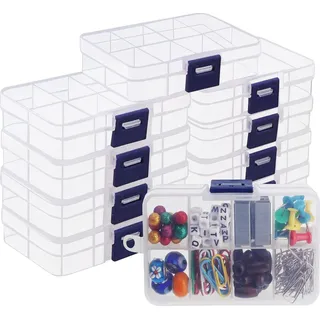 Belle Vous Aufbewahrungsbox 10,5 x 6,5 cm 10-tlg. transparent