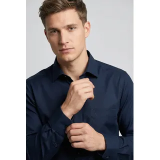 Langarmhemd MARVELIS, Herren, Gr. 45, N-Gr, apricot, Web, Obermaterial: 100% Baumwolle, normal, 2-Knopf-Manschette, Hemden Langarmhemd, modern fit, Businesshemd, bügelfrei, New-Kentkragen