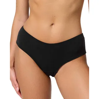 Nur Die 5er Pack Hipster Slip Mehrfarbig aus Baumwolle Stretch Unterwäsche Unterhosen Basic Mehrpack Damen, schwarz, L