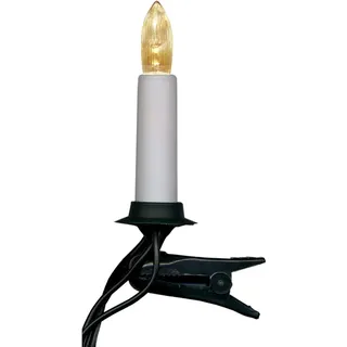Best Season LED-Kerzenkette indoor, 25teilig warmwhite Universal-LED-Birnen E10,DoubleWire, 404-95 - Grün