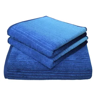Dyckhoff Colori Handtuchset 3-tlg. blau