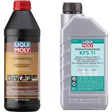 LIQUI MOLY Zentralhydrauliköl | 1 L | Hydrauliköl | Art.-Nr.: 1127 & Kühlerfrostschutz KFS 11 | 1 L | Kühlerschutz | Art.-Nr.: 21149