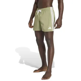 Adidas 3 Stripes 5 ́ ́ Badeshorts - Tent Green / White - S