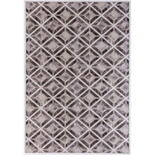 Gino Falcone Kurzflorteppich Serena 160x230 cm , Textil , Rauten , Rechteckig , 160x230 cm , für Fußbodenheizung geeignet , Teppiche und Böden, Teppiche