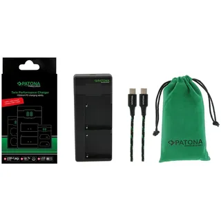 PATONA Premium Twin Performance PD Ladegerät für Nikon EN-EL15 USB-C Kabel