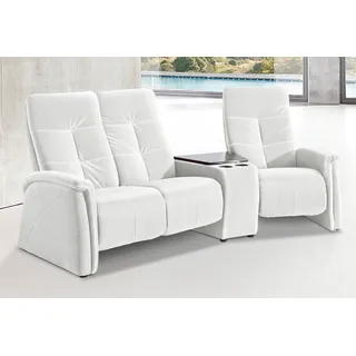 exxpo - sofa fashion Couch Kunstleder 3-Sitzer Weiß