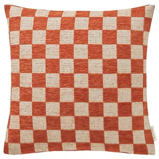 Tom Tailor Kissenbezug Checkerbox 45 x 45 cm Orange