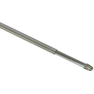 GARDINIA Vitragestange 1-läufig Ø 11 mm 65 cm silber