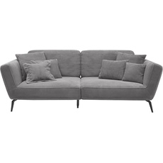 Bild von Big-Sofa »SO 4500«, Füße in zwei Farben, wahlweise mit Kopftütze, Breite 260cm grau