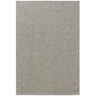 benuta Outdoorteppich Iowa Hellgrau 120x170 cm , Kunststoff , Uni , Rechteckig , 120x170 cm , Oeko-Tex® Standard 100, Made in Turkey , wasserabweisend , Teppiche und Böden, Teppiche, Outdoorteppiche