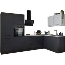 Bild Winkelküche »Yorki«, Stellmaße B/T 320x120/60 cm, wahlweise mit E-Geräten schwarz