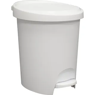 EDA Tret-Kosmetikeimer Stepy 6 Liter PP weiß - Weiß