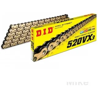 DID Kette 520VX3 Gold/Black 94 Links