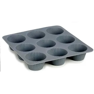 Kinvara Muffinform, Dunkelgrau, Kunststoff, 22x3x22 cm, Backen, Backformen, Muffinformen