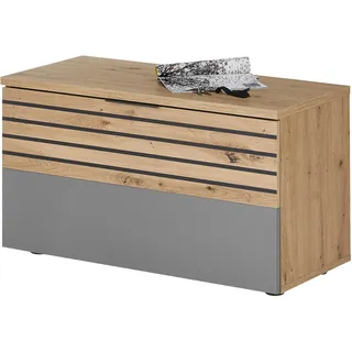 Stella Trading Milan Garderobenbank 85 x 45 x 38 cm grau / grau