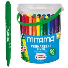 Mitama - 62875 - Maxi Vorratsdose 50 Jumbo Super Marker waschbar Spitze Maxi 5 mm - Verschiedene Farben