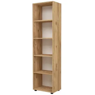 [en.casa] Bücherregal 49 x 178 x 30 cm Beige
