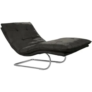 W.SCHILLIG Relaxliege »daily dreams« in Waffelkissen-Optik, wahlweise mit Motor, Freischwingergestell, grau