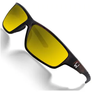 Westin W6 Sport 20 Matte Brown Stripe Brown Yellow Green - Polbrille, Polarisationsbrille, Brille