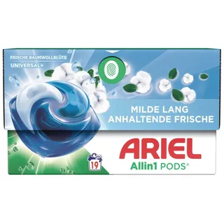 Ariel All-in-1 Pods – Waschkapseln 19 Waschladungen Frische Baumwollblüte St