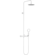 Dornbracht Tara Showerpipe, ohne Handbrause, Ausladung Standbrause 420 mm, 26633892, Farbe: Snow (weiß matt)