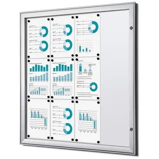 Showdown® Displays Schaukasten S B1 alu 12x DIN A4