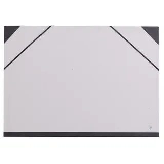 Clairefontaine 44610C Zeichenmappe (Gummizug, Rücken 30 mm, innen: 35 x 50 cm, außen: 37 x 52 cm, ideal zur Aufbewahrung Ihrer Werke) betongrau