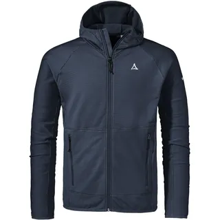 Schöffel Herren Fleece Hoody Style Cascata MNS, Fleecejacke mit Kapuze aus 2-Wege-Stretch, wärmende Outdoorjacke mit 2 Außentaschen, navy blazer, 50