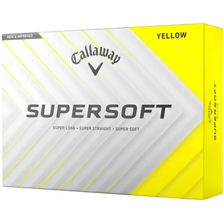 Callaway Golf Supersoft Golfball 2025, Gelb