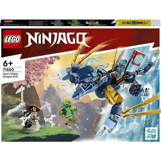 LEGO 71800 NINJAGO Nyas Wasserdrache EVO, Fabelwesen Drachen Action Spielzeug mit Nya & Lloyd Minifiguren, Geschenk für Mädchen und Jungen ab 6 Jahren