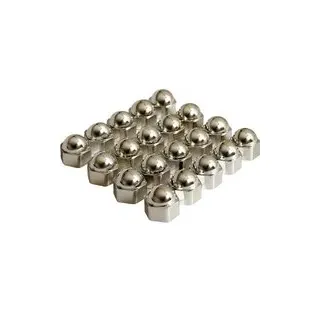 HP Autozubehör Radschraubenkappe Passend für (Schraubengröße) 17 mm Chrom Kunststoff