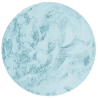 Pergamon Fellteppich Luxus Super Soft Plush Rund , Türkis , Textil , Rund , 80x80 cm , Teppiche und Böden, Teppiche, Schaffelle & Kuhfelle