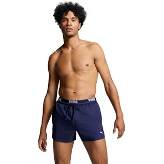 Puma Swim Logo Short Length Shorts Marine Polyester Medium Herren Kurze Badeshorts (907659)