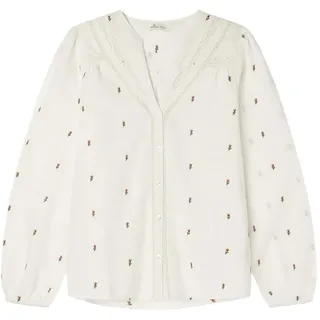 SPRINGFIELD Damen Blusa Bordada Con Cordones Insertados Bluse, bunt, 36