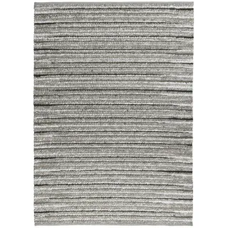 Flachgewebeteppich 170/230 cm Schwansee , Grau , Naturmaterialen , Uni , Rechteckig , 170x230 cm , beidseitig verwendbar , Teppiche und Böden, Teppiche, Webteppiche