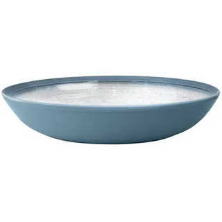 BRUNNER 0830067N.C5T Schüssel oval aus Melamin Stonetouch, Oval Servig Bowl Kollektion Tuscany, Farbe Hellblau Grau, Bpa-Free, Stoßfest, Spülmaschinenfest
