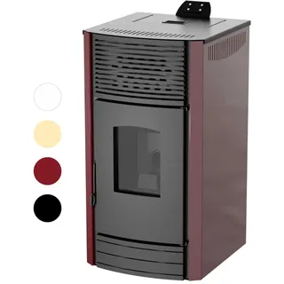 Robin Wood Robin Wood- Enya Air Pelletofen Luftgeführt [8 KW, 10 KW, 12 KW] Energieeffizienzklasse A+ | Pelletheizung, Pelletkamin, Heizung, Kaminofen, Ofen (8 KW, Weiß)