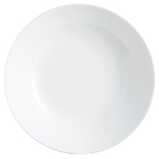 Arcopal Zelie - 12 Suppenteller, Opalglas, extra robust, 20 cm, weiß