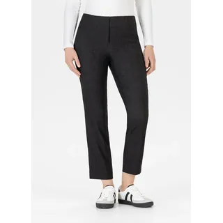 7/8-Hose STEHMANN "Igor", Damen, Gr. 42, N-Gr, anthrazit melange, Web, Obermaterial: 47% Polyester, 26% Viskose, 23% Polyamid, 4% Elasthan, meliert, straight fit 7/8-Länge, Hosen 7/8-Hose, Straight Fit, mittlere Leibhöhe