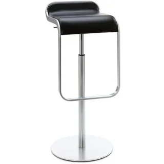 Barhocker Lem Lapalma schwarz, Designer Shin, Tomoko Azumi, 37x74-87x42 cm