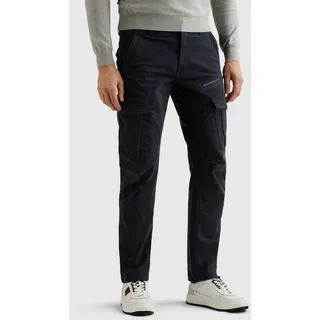 Cargohose PME LEGEND "Nordrop Stretch Twill", Herren, Gr. 33, Länge 36, blau (sky captain), Twill, Obermaterial: 97% Baumwolle, 3% Elasthan, unifarben, regular fit knöchellang, Hosen Cargohose, mit Logo Stickerei