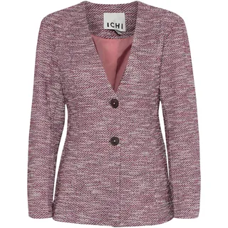 Ichi Blusenblazer "Damen Blazer IHKATE", pink berry bouclé