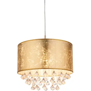 GLOBO Pendelleuchte AMY 1-flg. Ø 40 cm gold