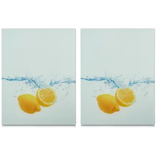 Zeller Present Abdeckplatte Lemon Splash 40x52 cm mehrfarbig